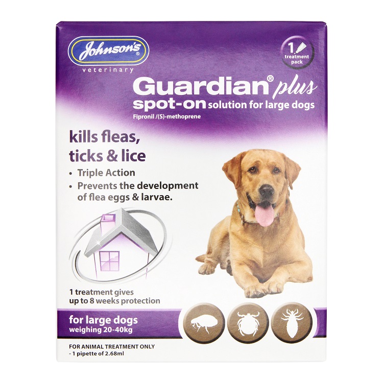 D075 <br> Guardian Plus Spot On <br> for Large Dogs 20kg - 40kg <br> 1 TREATMENT <br> pack of 6